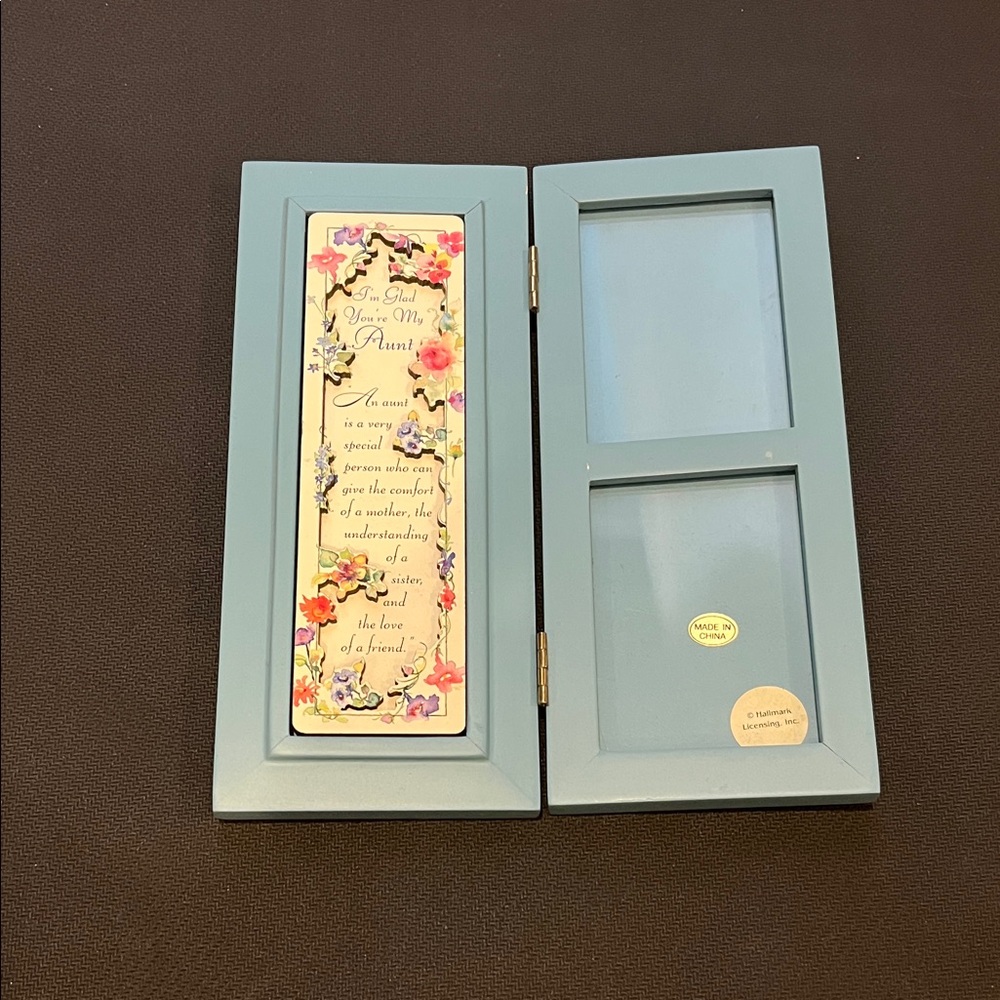 Hallmark Blue and Pink Floral Frame